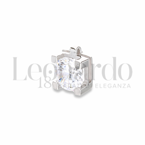 con Zircone bianco da Misura o modello 5,50 mm in Oro Bianco da 0,7gr.