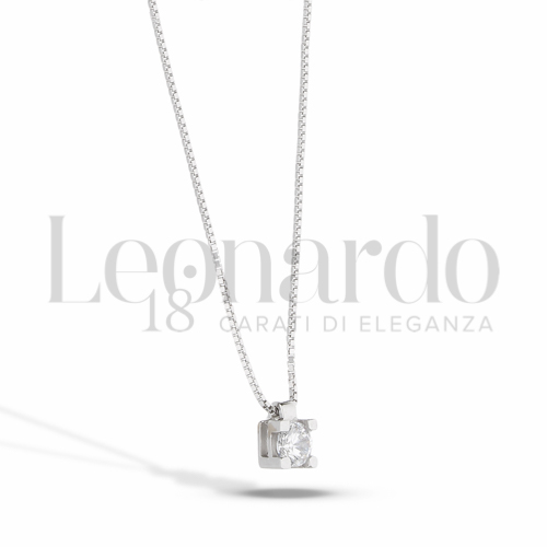 con Zircone bianco da Misura o modello 3,00 mm in Oro Bianco da 1,7gr.