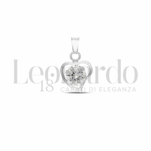 con Zircone bianco da Misura 6,00 mm in Oro Bianco da 0,6gr.