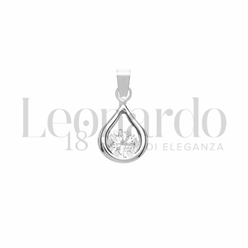 con Zircone bianco da Misura 5,00 mm in Oro Bianco da 0,5gr.
