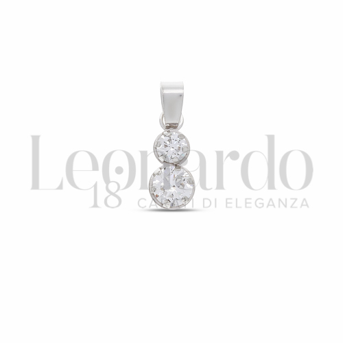 con Zircone bianco da Misura o modello Bilogy a scalare in Oro Bianco da 0,3gr.