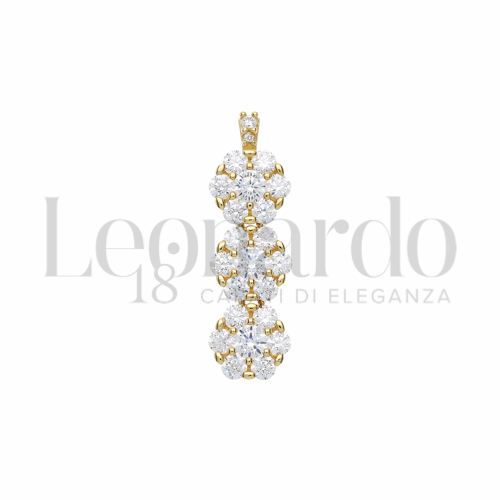 con Zircone bianco da Misura o modello Trilogy Lineare in Oro Giallo da 2,5gr.