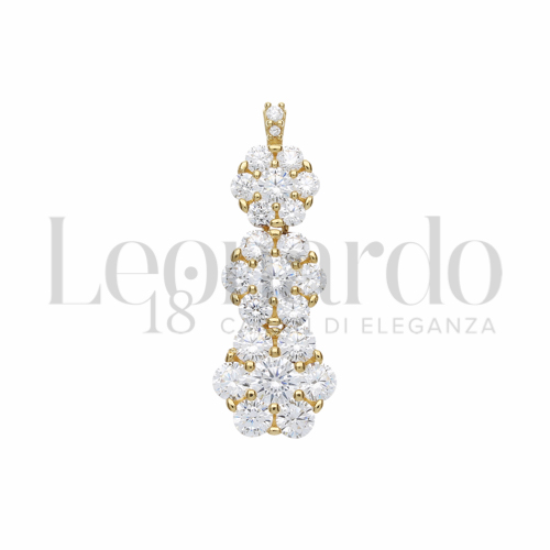 con Zircone bianco da Misura o modello Trilogy Scalare in Oro Giallo da 3,2gr.