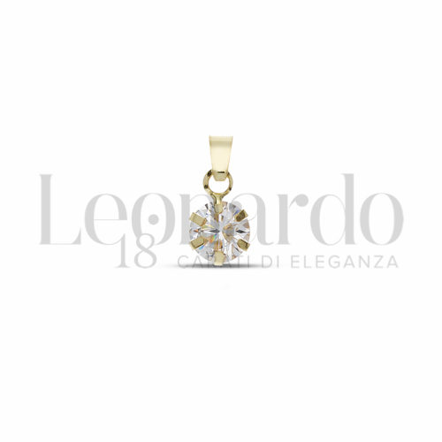 con Zircone bianco da Misura 6,00 mm in Oro Giallo da 0,5gr.