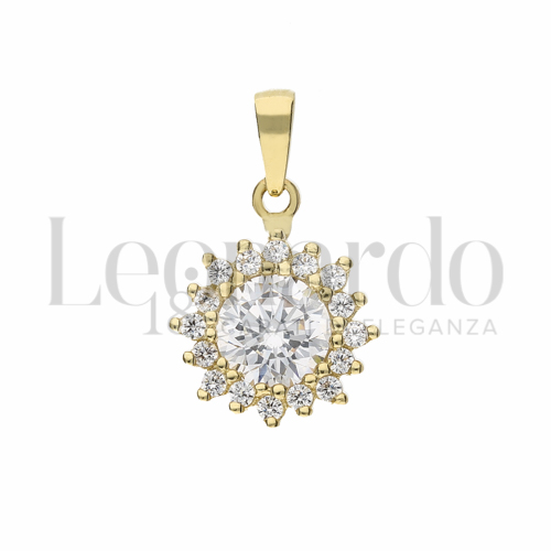 con Zircone bianco da Misura 5,00 mm in Oro Giallo da 1,2gr.