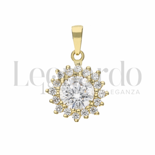 con Zircone bianco da Misura o modello 6,00 mm in Oro Giallo da 1,6gr.