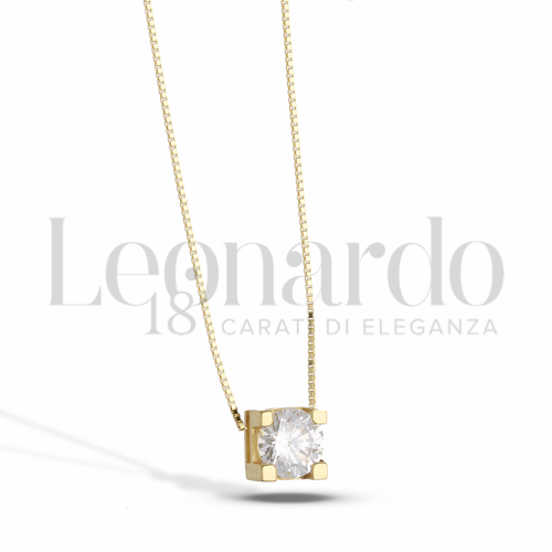 con Zircone bianco da Misura o modello 5,50 mm in Oro Giallo da 2gr.