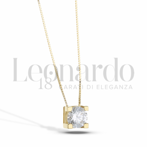 con Zircone bianco da Misura o modello 6,00 mm in Oro Giallo da 2,2gr.