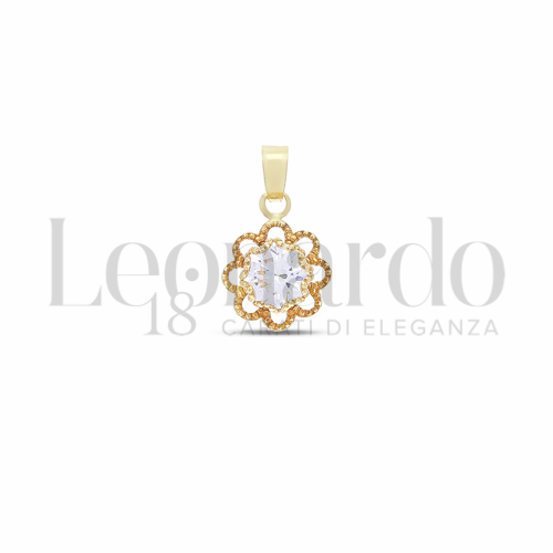 con Zircone bianco da Misura 6,00 mm in Oro Giallo da 0,6gr.