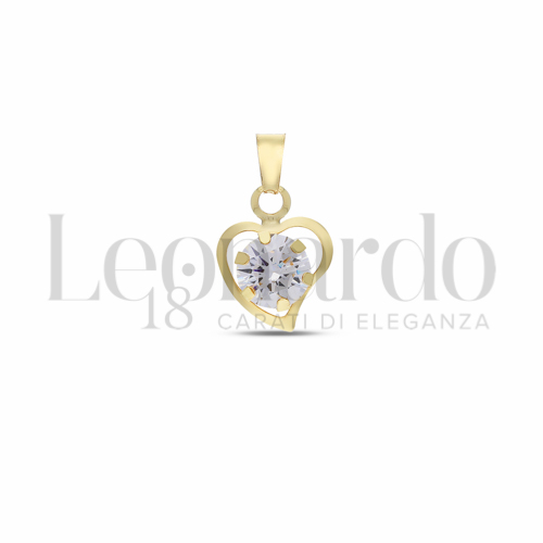 con Zircone bianco da Misura o modello 6,00 mm in Oro Giallo da 0,4gr.