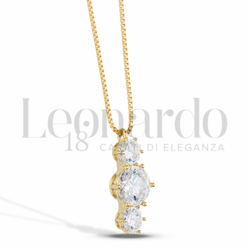 con Zircone bianco da Misura o modello 4,00 - 6,00 mm in Oro Giallo da 2,9gr.