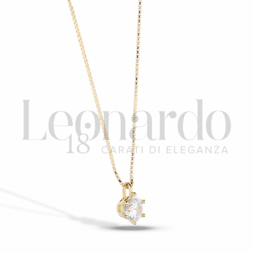 con Zircone bianco da Misura o modello 4,00 mm in Oro Giallo da 1,5gr.