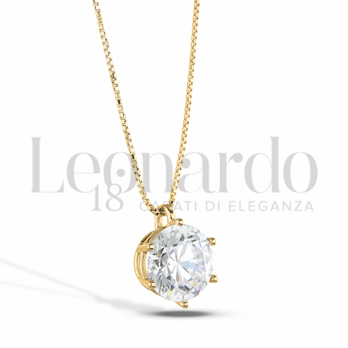 con Zircone bianco da Misura o modello 8,00 mm in Oro Giallo da 3gr.