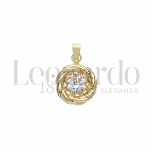 con Zircone bianco da Misura 6,00 mm in Oro Giallo da 0,8gr.