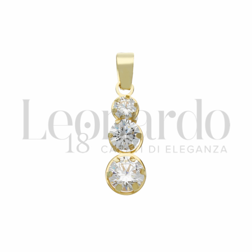 con Zircone bianco da Misura o modello Trilogy Scalare in Oro Giallo da 0,7gr.
