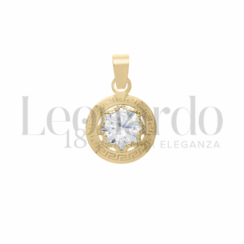 con Zircone bianco da in Oro Giallo da 0,6gr.