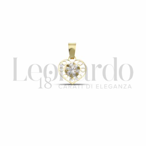 con Zircone bianco da Misura o modello 4,00 mm in Oro Giallo da 0,3gr.