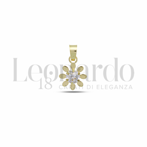 con Zircone bianco da Misura o modello 4,00 mm in Oro Giallo da 0,3gr.