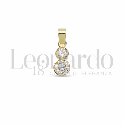 con Zircone bianco da Misura o modello Bilogy a scalare in Oro Giallo da 0,4gr.