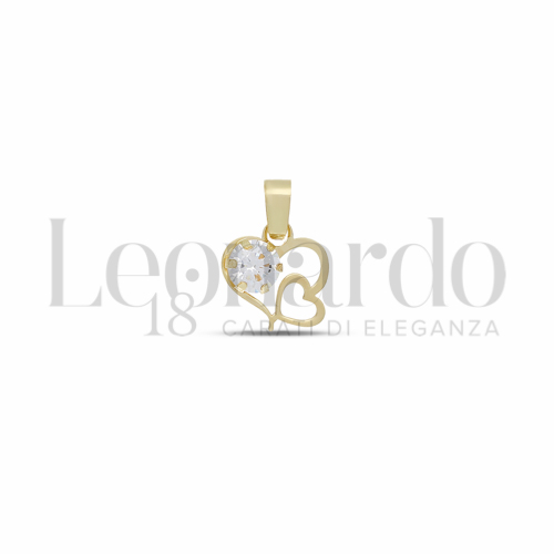 con Zircone bianco da Misura o modello 4,00 mm in Oro Giallo da 0,3gr.