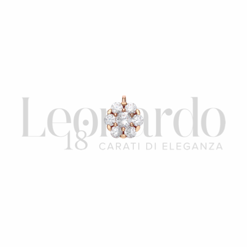con Zircone bianco da Misura 2,50 - 3,30 mm in Oro Rosa da 0,8gr.