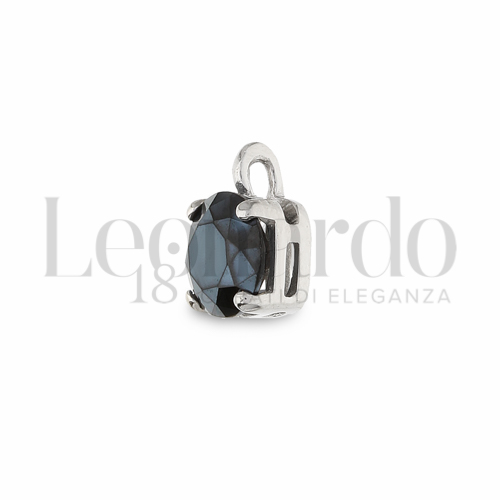 con Zircone Nero da Misura o modello 5,00 mm in Oro Bianco da 0,3gr.