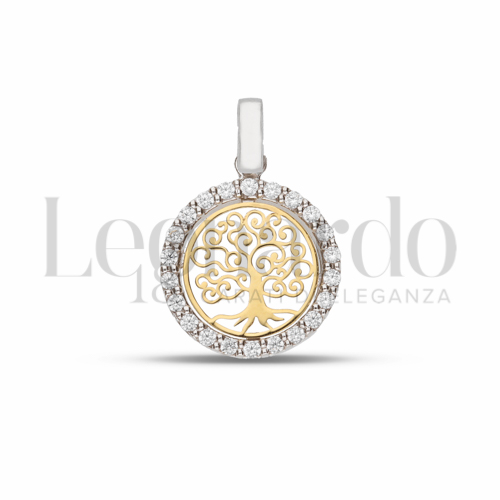 1° Misura con Zircone bianco in Oro Giallo e Oro Bianco da 1,3gr.