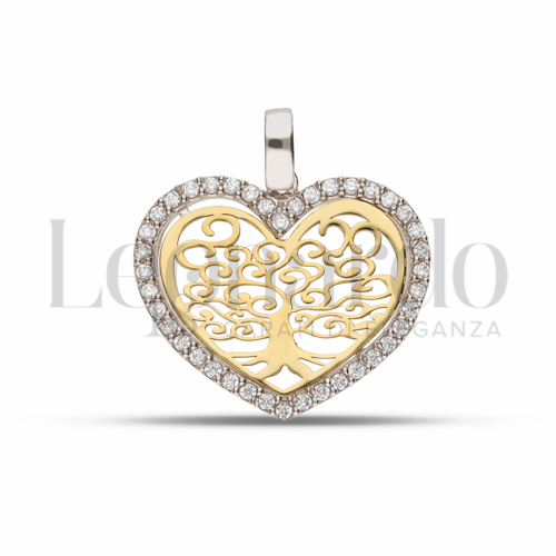 2° Misura con Zircone bianco in Oro Giallo e Oro Bianco da 1,7gr.