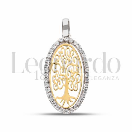 1° Misura con Zircone bianco in Oro Giallo e Oro Bianco da 1,6gr.