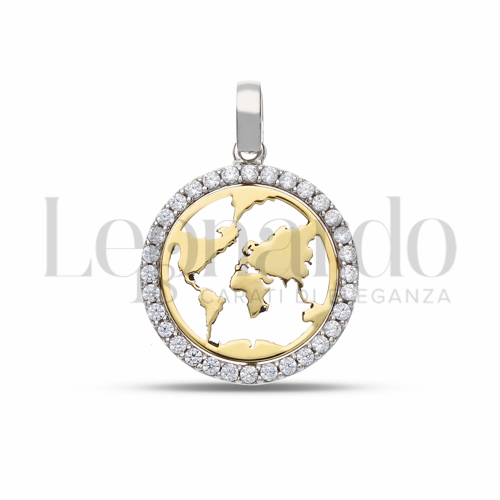 2° Misura con Zircone bianco in Oro Giallo e Oro Bianco da 1,8gr.