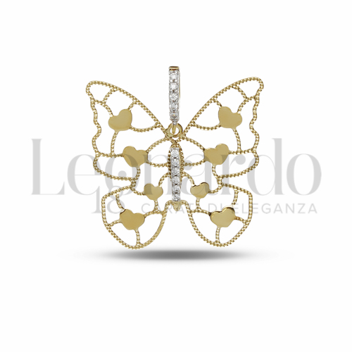 1° Misura con Zircone bianco in Oro Giallo e Oro Bianco da 1,2gr.
