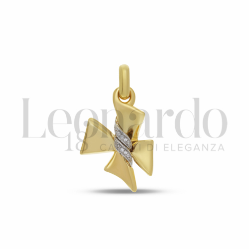 con Zircone bianco in Oro Giallo e Oro Bianco da 5,3gr.