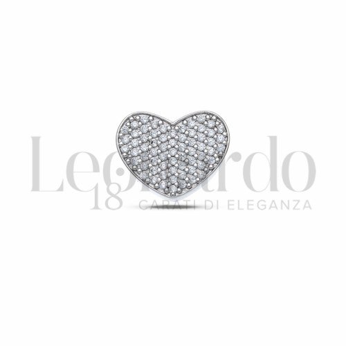 1° Misura con Zircone bianco in Oro Bianco da 2,8gr.