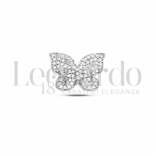 1° Misura con Zircone bianco in Oro Bianco da 3,3gr.