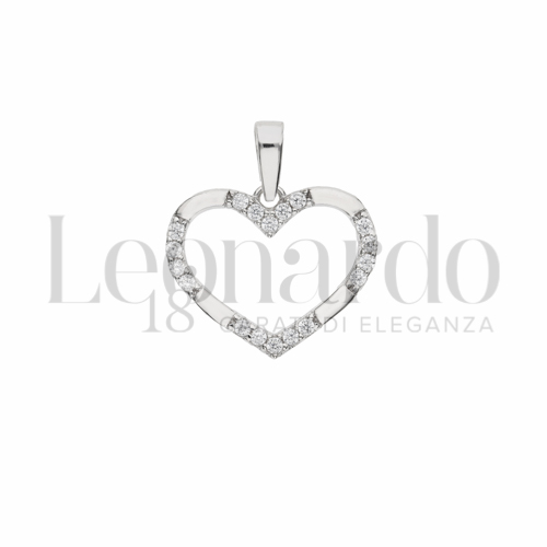 con Zircone bianco in Oro Bianco da 0,6gr.