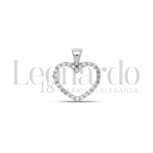 1° Misura con Zircone bianco in Oro Bianco da 1,1gr.