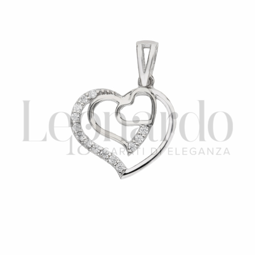 con Zircone bianco in Oro Bianco da 1,1gr.