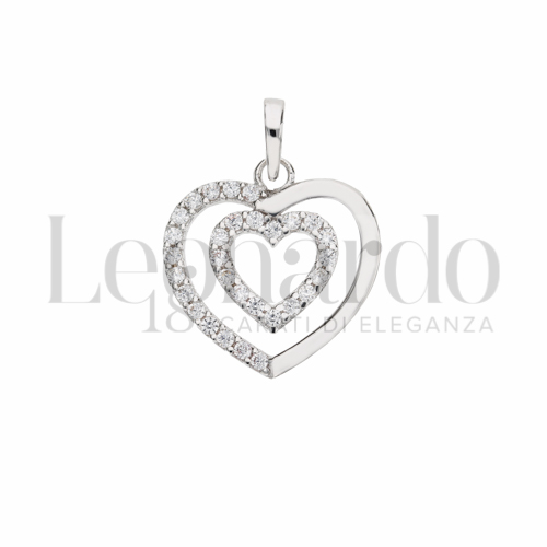 con Zircone bianco in Oro Bianco da 1,3gr.