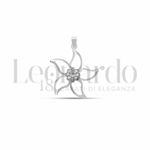 con Zircone bianco in Oro Bianco da 0,8gr.