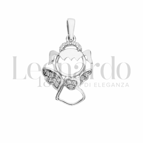 con Zircone bianco in Oro Bianco da 1,4gr.