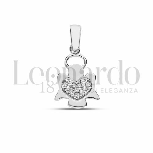 1° Misura con Zircone bianco in Oro Bianco da 1,1gr.