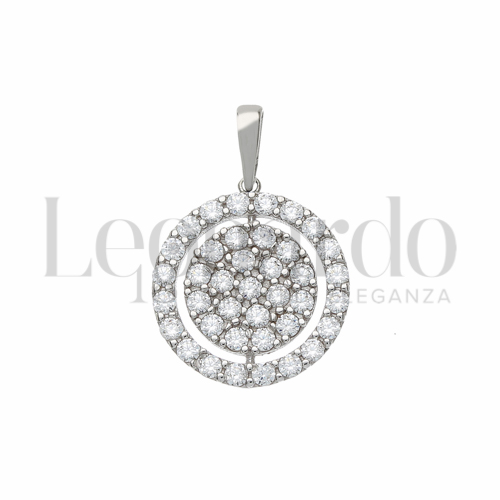 con Zircone bianco in Oro Bianco da 1,6gr.
