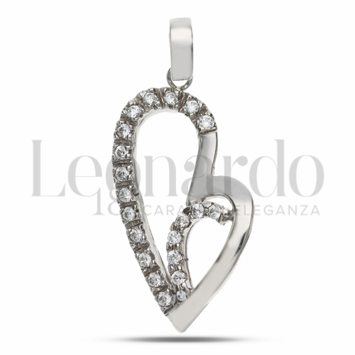 con Zircone bianco in Oro Bianco da 1,6gr.