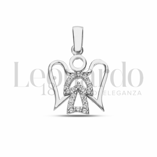1° Misura con Zircone bianco in Oro Bianco da 1,9gr.