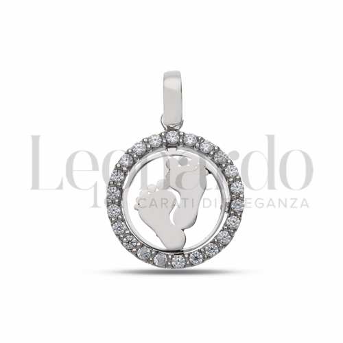 1° Misura con Zircone bianco in Oro Bianco da 1,4gr.