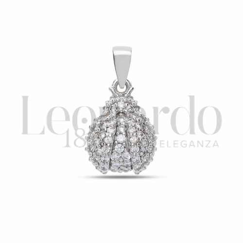 con Zircone bianco in Oro Bianco da 1,4gr.