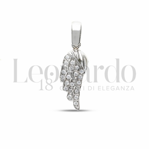 con Zircone bianco in Oro Bianco da 1,1gr.