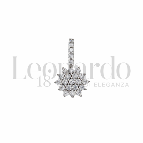 con Zircone bianco in Oro Bianco da 1,4gr.