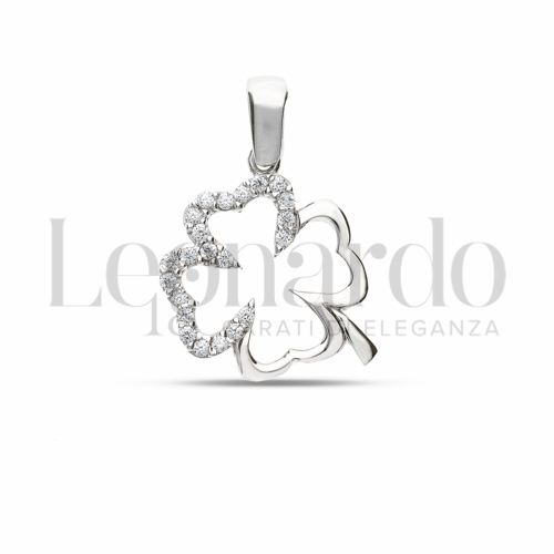 con Zircone bianco in Oro Bianco da 1,5gr.