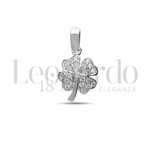 con Zircone bianco in Oro Bianco da 1,1gr.